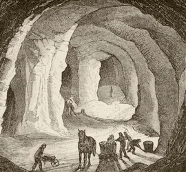 A European salt mine in the nineteenth century